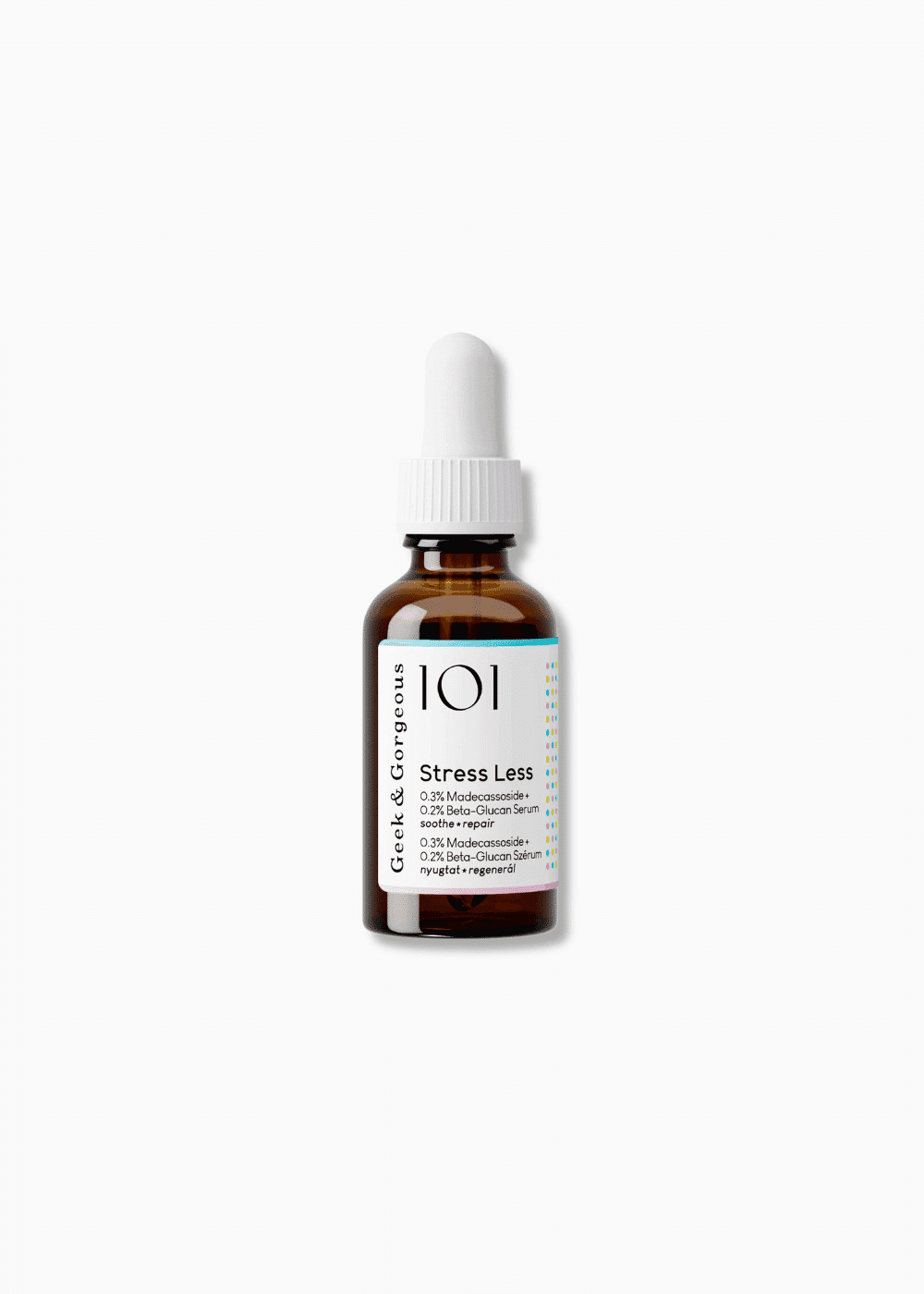 Geek & Gorgeous 101 Collection Stress Less Serum za obnovu i umirivanje kože 30 ml